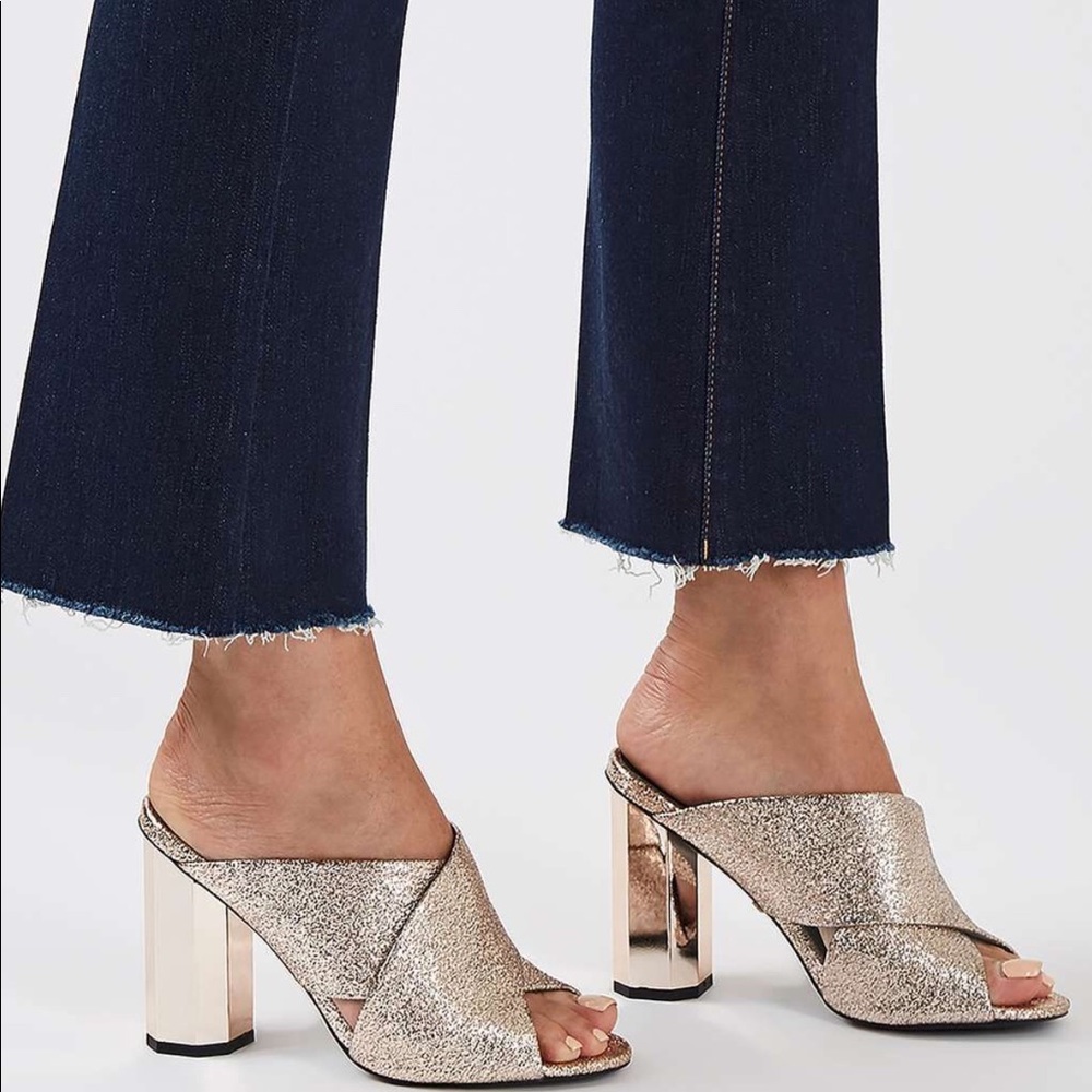 Topshop Heels Facet Mules👑